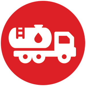 Fuel delivery truck icon