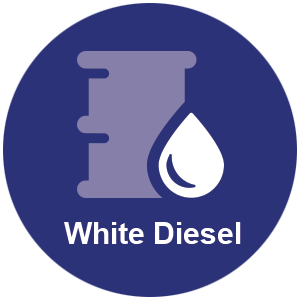 White diesel barrel icon