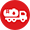 Fuel delivery truck icon